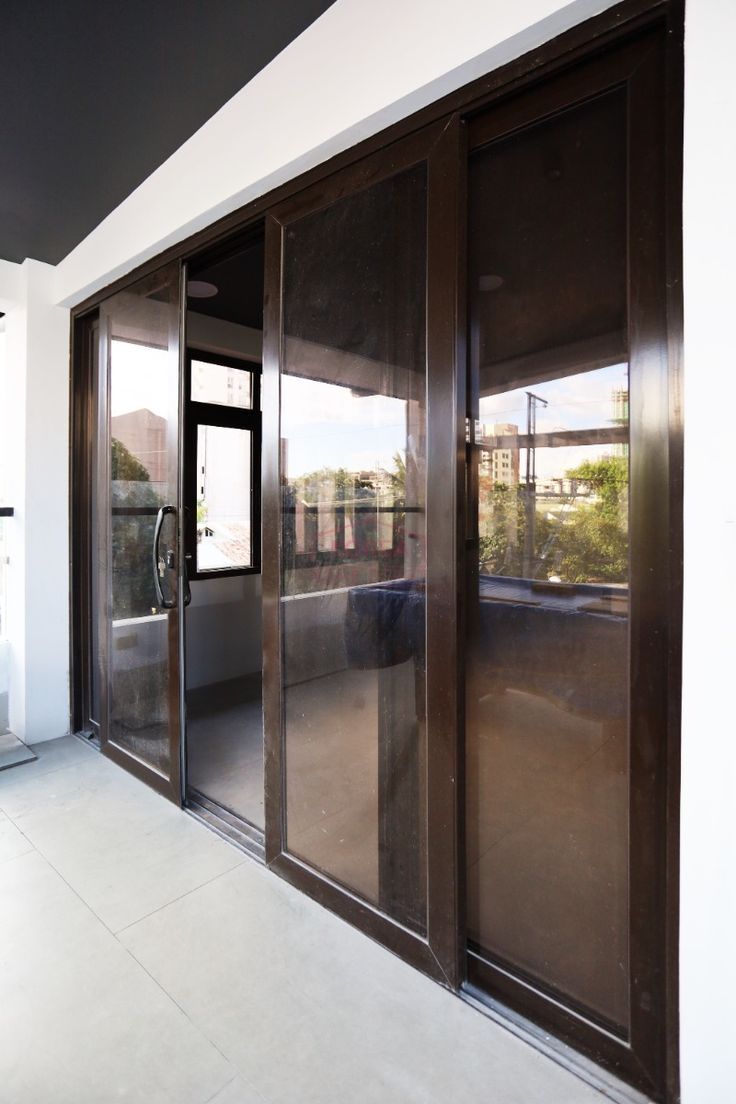 Smoked Glass Sliding Doors