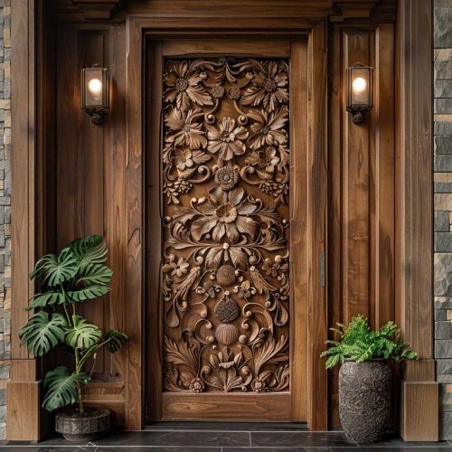 Antique door design for villas