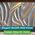 Backlit panel designs for walls