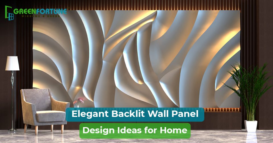 Backlit panel designs for walls