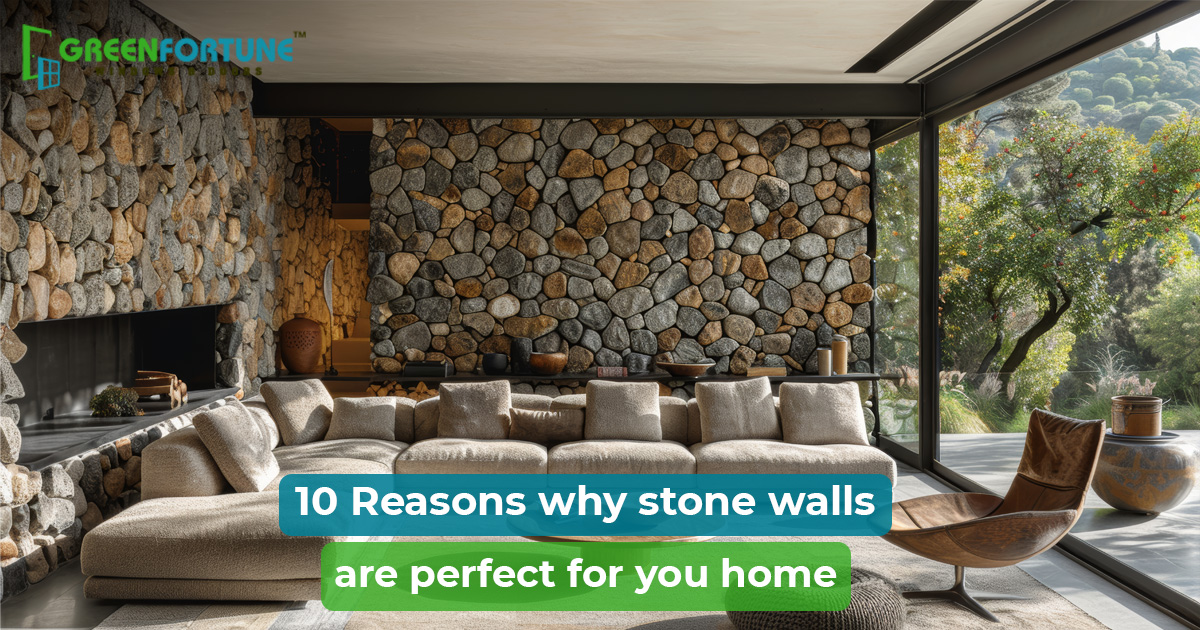 natural stone feature walls