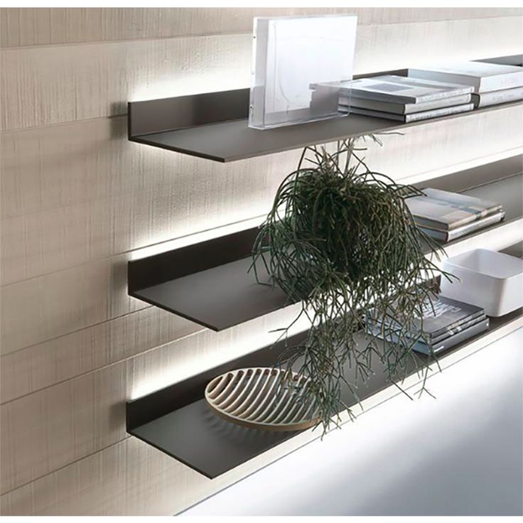 illuminated entry shelves