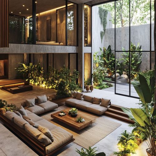 Double Height Living Room