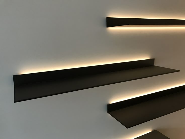 illuminated entry shelves