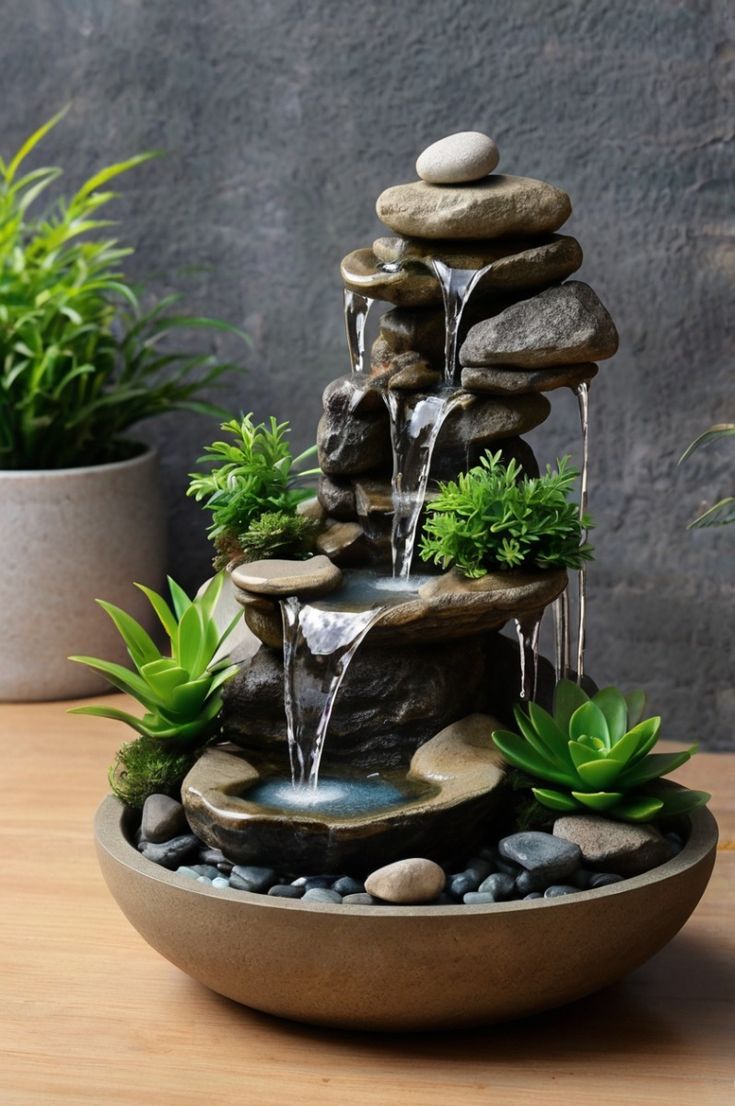 Frequently Asked Questions (FAQs)  Q1. What type of indoor water fountain design is suitable for a small apartment?
A: Compact tabletop and wall-mounted fountains are ideal for small spaces. They don’t occupy much space, but they still bring calm and style.  Q2. Do indoor water fountains require a lot of maintenance?
A: Most water fountains just need regular water changes and occasional pump cleaning. But this keeps the water fresh and prevents algae buildup. So, all you need to do is regular cleaning, and it will be perfect for decades.  Q3. Do indoor water fountains improve the atmosphere of the house?
A: Yes, indoor fountains do improve the overall atmosphere of the house. The gentle sound of flowing water masks background noise and can help you focus better. It also reduces stress during work hours.  Q4. Which is the better option, a floor-standing or a wall-mounted fountain?
A: It depends upon your overall interiors. Floor-standing fountains make a bold statement in larger rooms, and wall-mounted fountains save space and create a sleek look.

