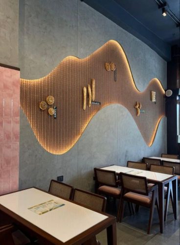 Backlit panel designs for walls