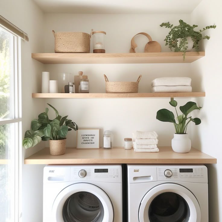 Compact laundry room design