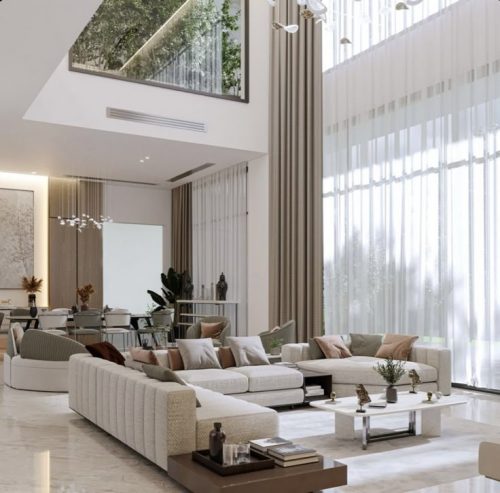 Double Height Living Room