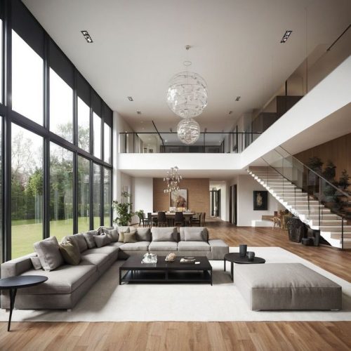 Double Height Living Room