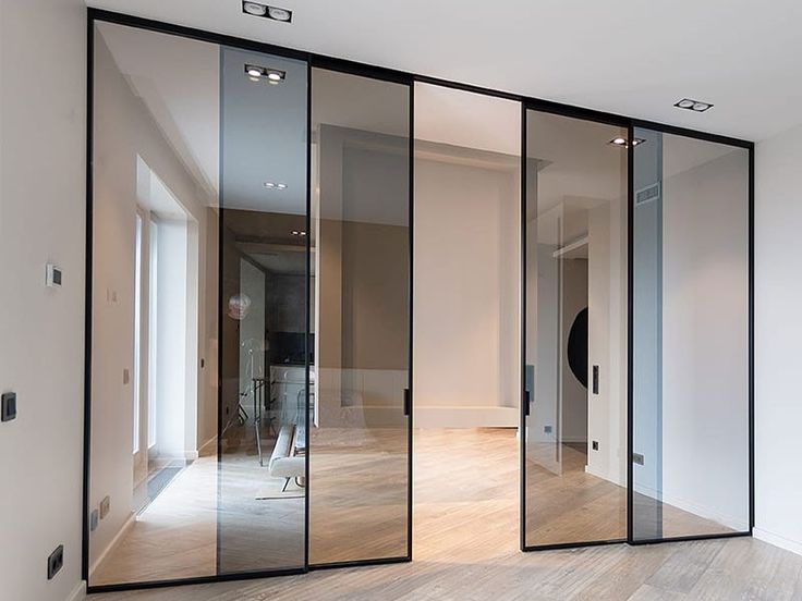 Smoked Glass Sliding Doors