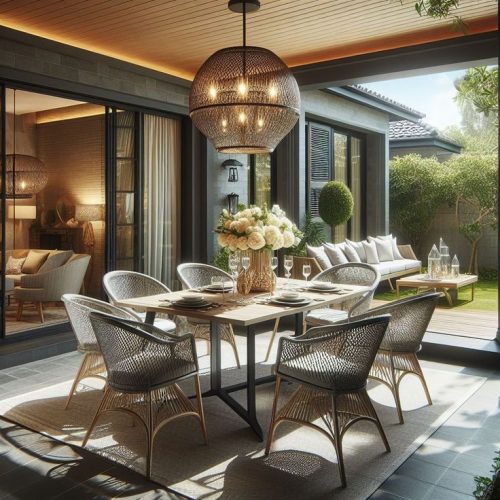 outdoor dining area design