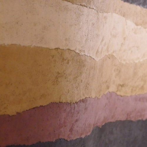 Natural clay plaster wall