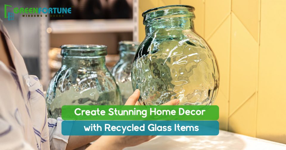 recycled glass decor items