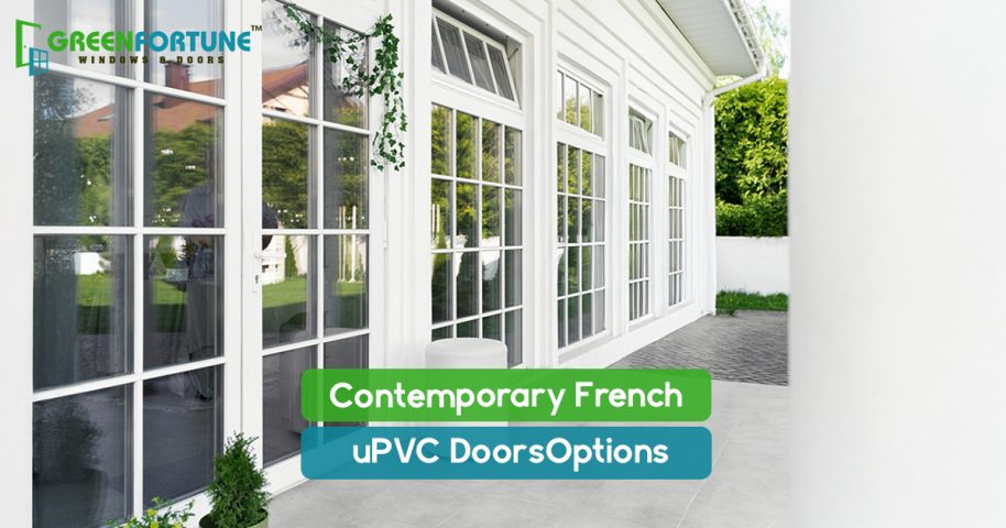 contemporary French uPVC doors