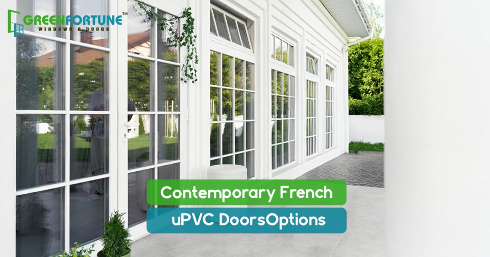 contemporary French uPVC doors