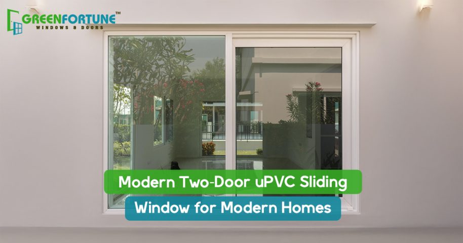 Modern 2-Door uPVC Sliding Window