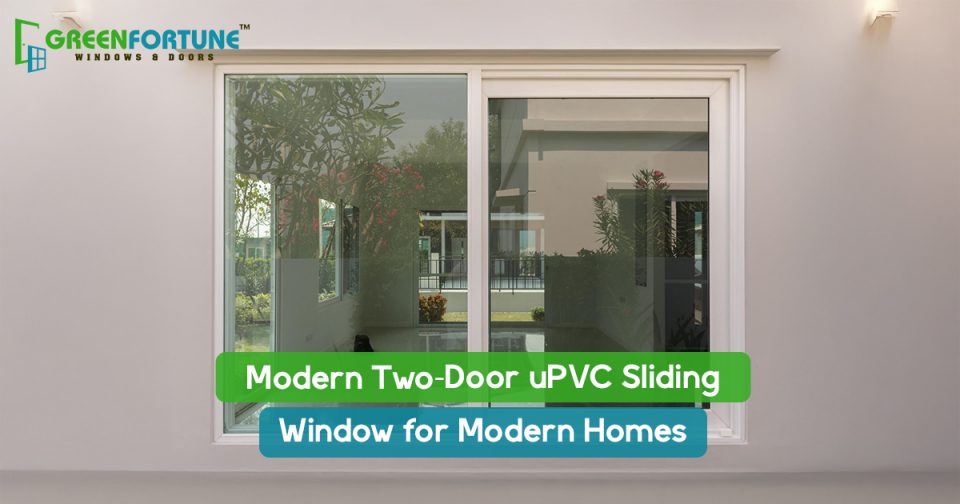 Modern 2-Door uPVC Sliding Window