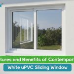 Contemporary White uPVC Sliding Window