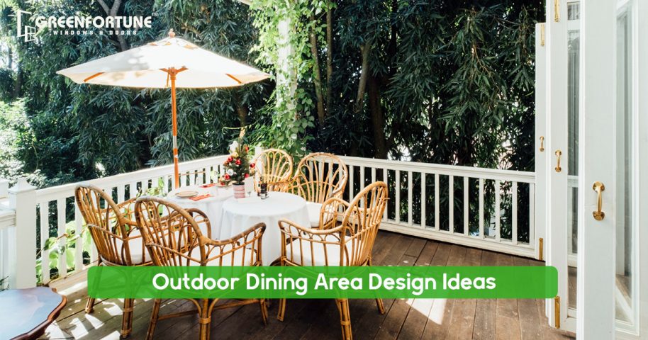 outdoor dining area design