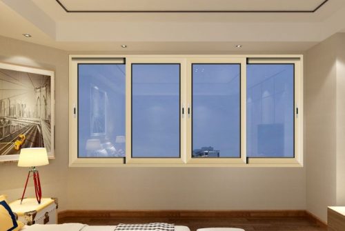Contemporary White uPVC Sliding Window