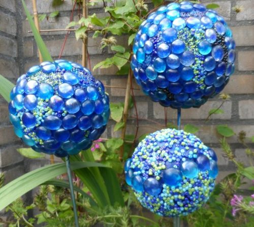 recycled glass decor items
