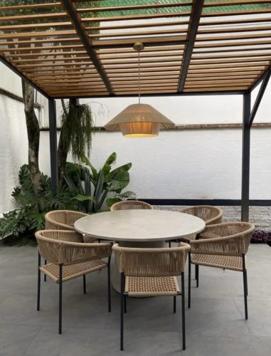 outdoor dining area design
