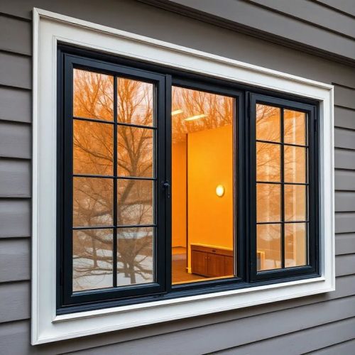 Modern 2-Door uPVC Sliding Window