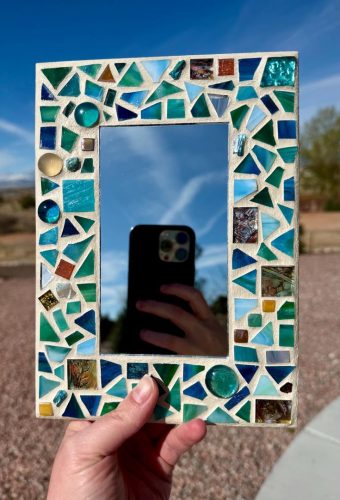 recycled glass decor items