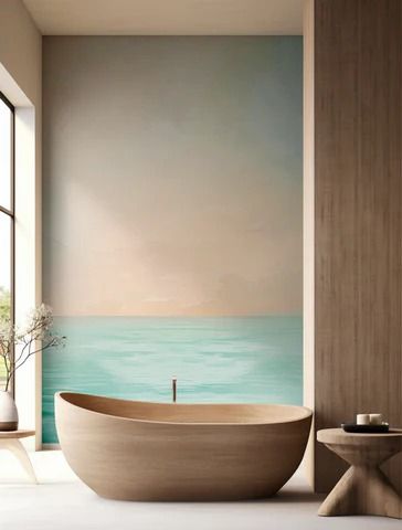 Natural clay plaster wall