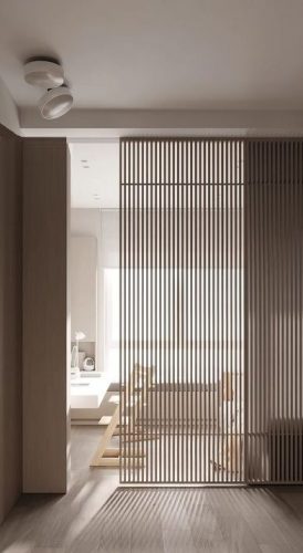 sliding partition Ideas for small homes