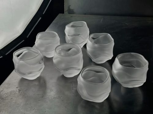 recycled glass decor items