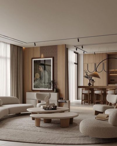 Minimalist Villa Interiors Design 