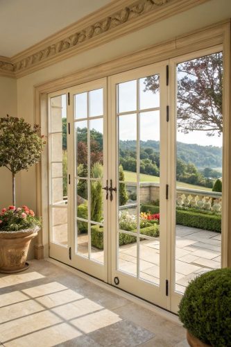 Secure uPVC door frames for villas