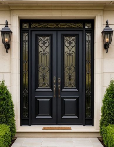 contemporary French uPVC doors