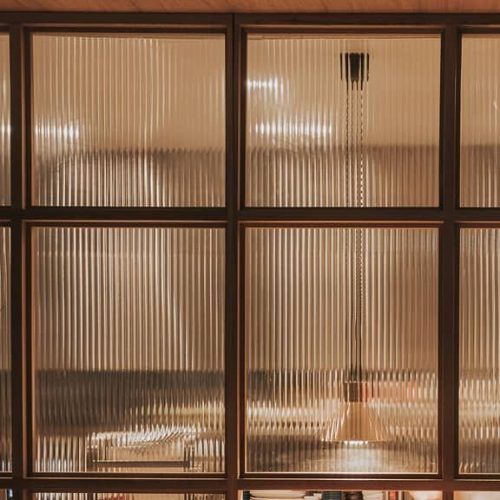 Textured Glass Partition Doors