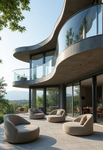 Modern Balcony Glass Railings