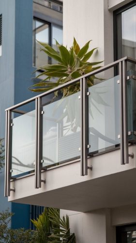 Modern Balcony Glass Railings