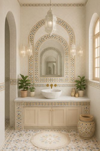 Moroccan Style Bathroom Designs