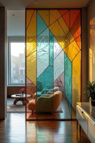 Photo inspiration: Picture Idea: Why Textured Glass Partition Doors Add Function Elegance