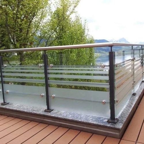 Modern Balcony Glass Railings