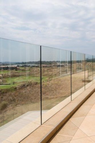 balcony full glass design