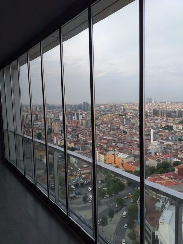 balcony full glass design