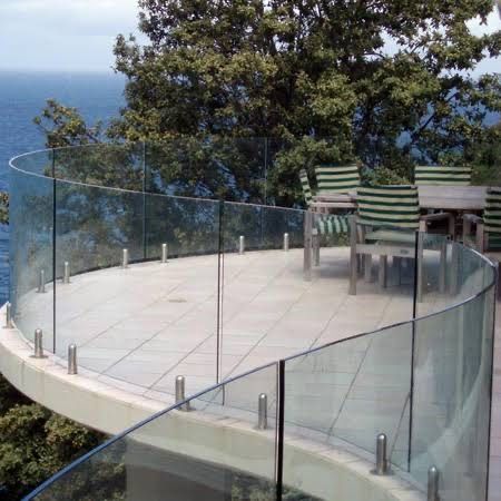 balcony full glass design