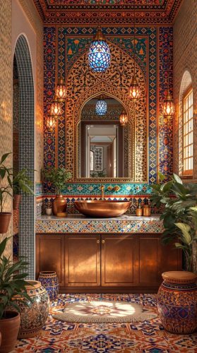 Moroccan Style Bathroom Designs